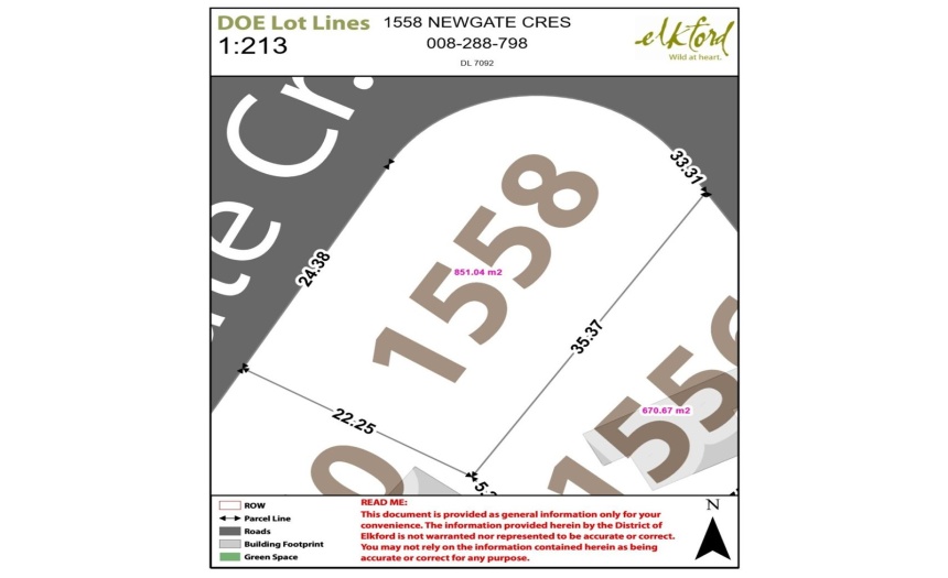 1558 NEWGATE CRESCENT, Elkford, British Columbia V0B1H0, ,Vacant Land,For Sale,NEWGATE CRESCENT,2469175