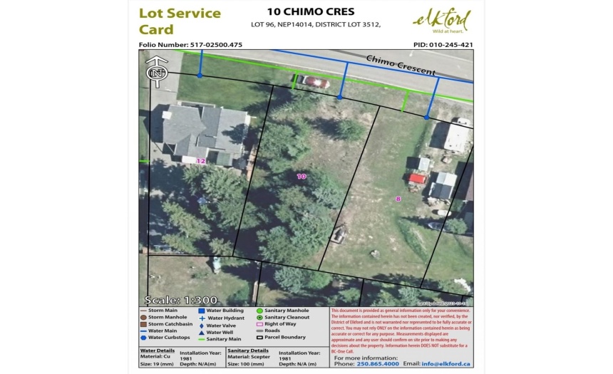 10 CHIMO CRESCENT, Elkford, British Columbia V0B1H0, ,Vacant Land,For Sale,CHIMO CRESCENT,2473723