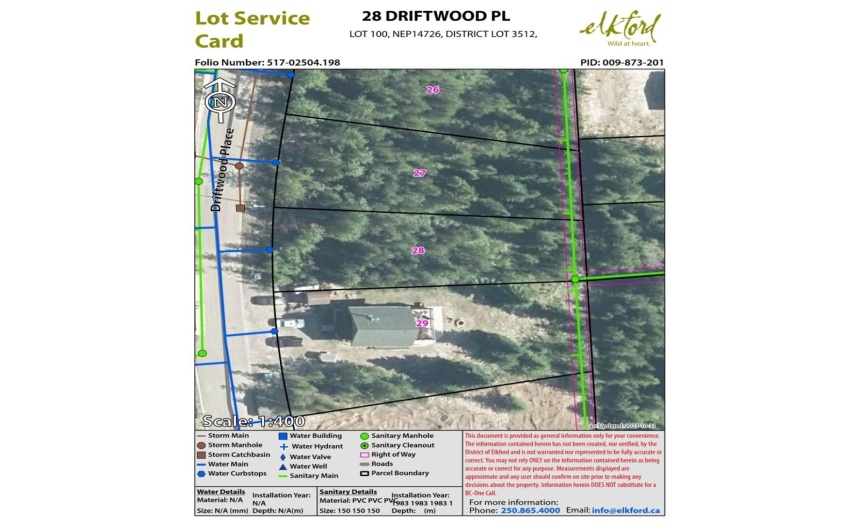 28 DRIFTWOOD PLACE, Elkford, British Columbia V0B1H0, ,Vacant Land,For Sale,DRIFTWOOD PLACE,2473905