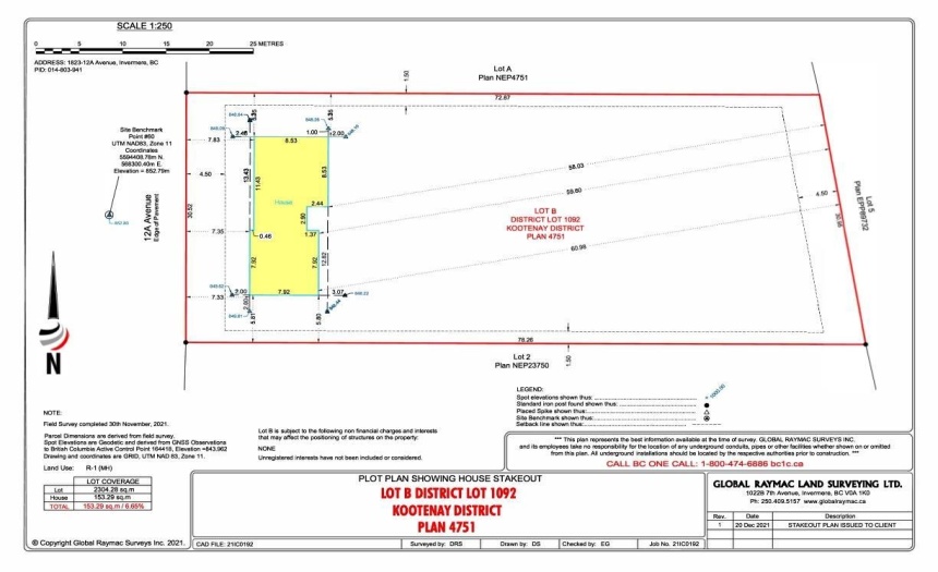 1823 12A AVENUE, Invermere, British Columbia V0A1K0, ,Vacant Land,For Sale,12A AVENUE,2474248