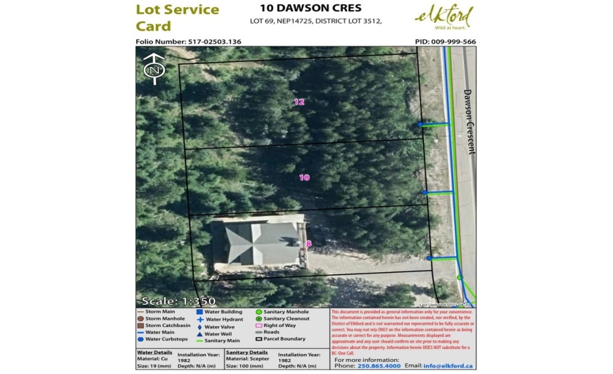 10 DAWSON CRESCENT, Elkford, British Columbia V0B1H0, ,Vacant Land,For Sale,DAWSON CRESCENT,2474483