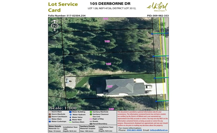 105 DEERBORNE DRIVE, Elkford, British Columbia V0B1H0, ,Vacant Land,For Sale,DEERBORNE DRIVE,2463673